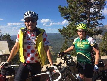 Zach Johnson and Ed Peyronnin on Rainbow Curve, Rocky Mountain National Park